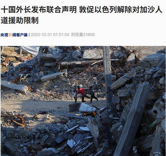 最新！法国、英国、加拿大、丹麦、芬兰等十国外长发布联合声明
